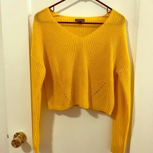 Cropped Knit Sweater